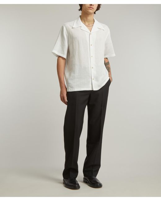 Séfr White Mens Dalian Short-sleeved Shirt for men
