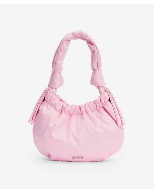 Ganni Pink Women's Occasion Small Hobo Bag One Size