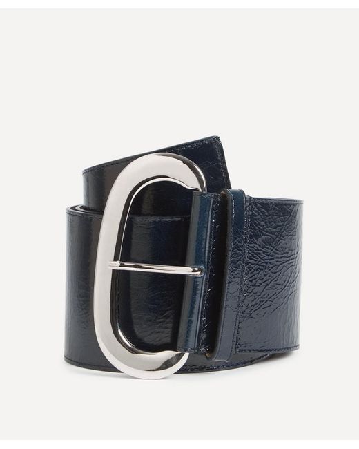 Paloma Wool Blue Leather Wide Hip Belt