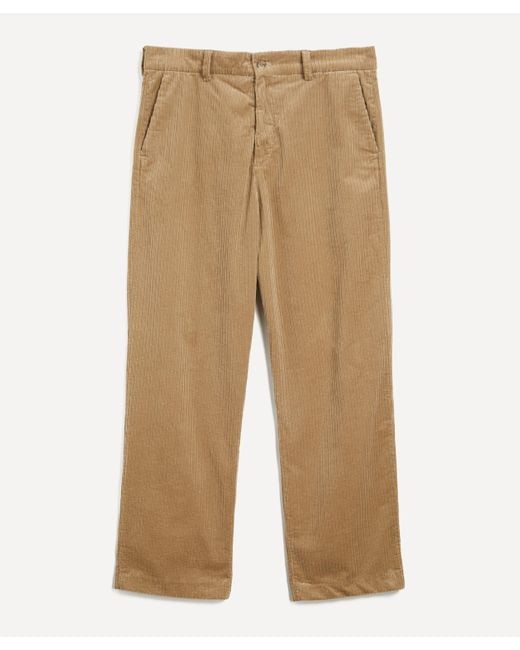 NN07 Natural Mens Paw 1077 Wide-leg Corduroy Trousers 30 for men