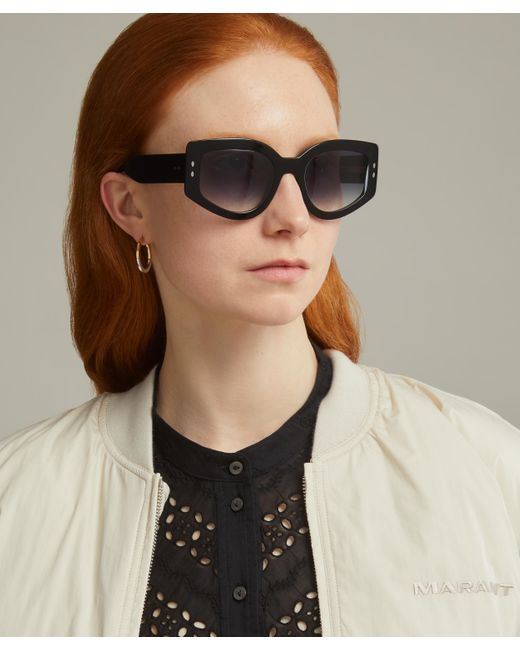Isabel Marant Women's Acetate Cat Eye Black Sunglasses One Size