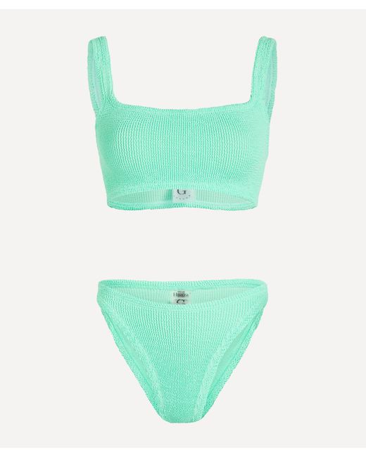 Hunza G Green Women's Xandra Crinkle Bikini One Size