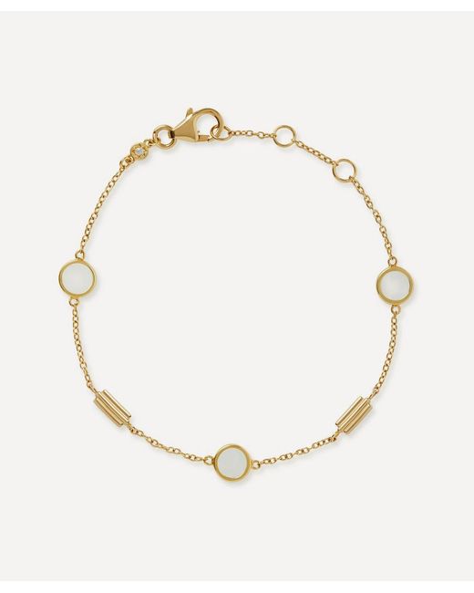 Astley Clarke Metallic 18Ct-Plated Vermeil Stilla Pearl Chain Bracelet