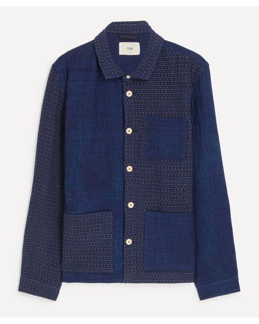 Folk Blue Assembly Jacket for men