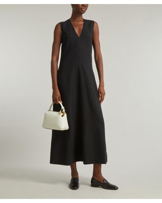 Totême  Black Women's Fluid V-neck Maxi-dress 8