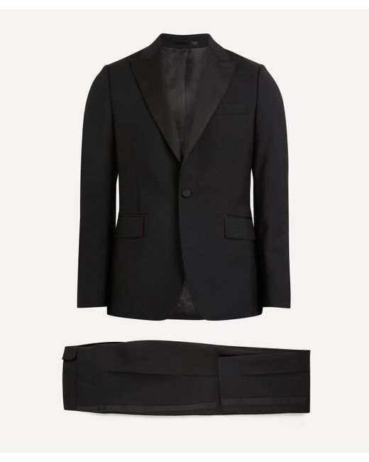 Paul Smith Black Mens Tailored-fit Wool-mohair Evening Suit 36/46 for men