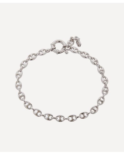 Maria Black Metallic Rhodium-Plated Cosmopolitan Chain Bracelet