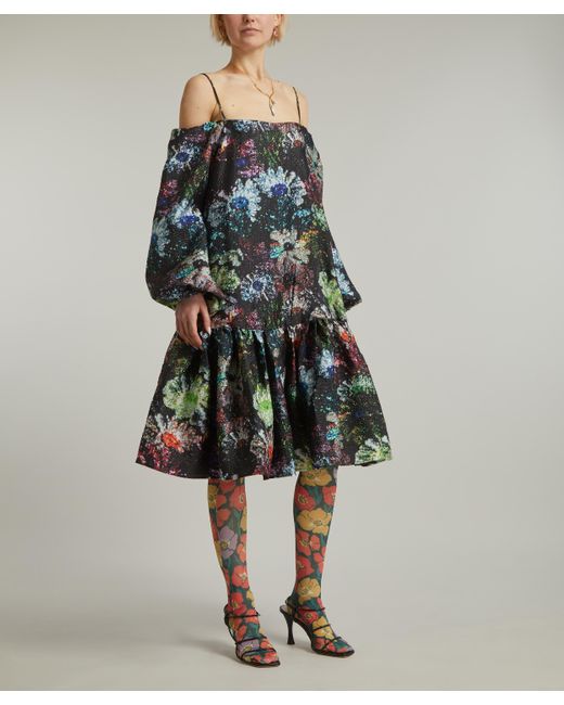 Stine Goya Multicolor Women's Zora Glitter Bloom Dress Xxs