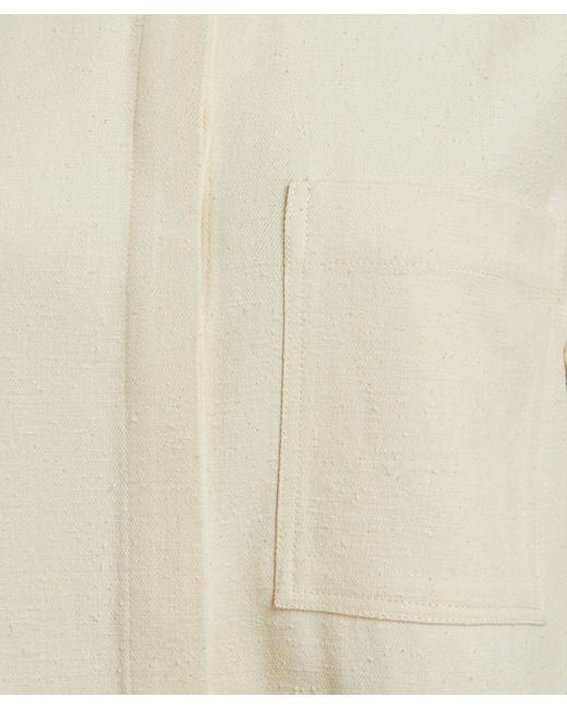 Loulou Studio White Women's Basava Cotton-blend Shirtdress