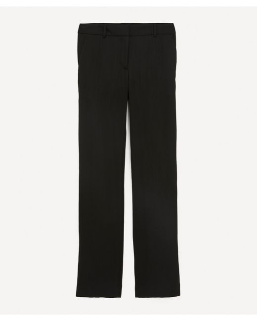 Acne Black Women's Tailored Wool-blend Trousers 12