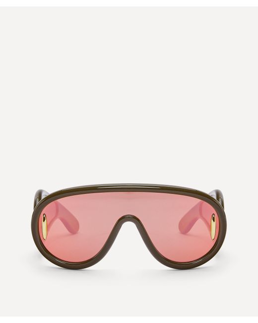 Loewe Pink Women's X Paula's Ibiza Wave Mask Sunglasses