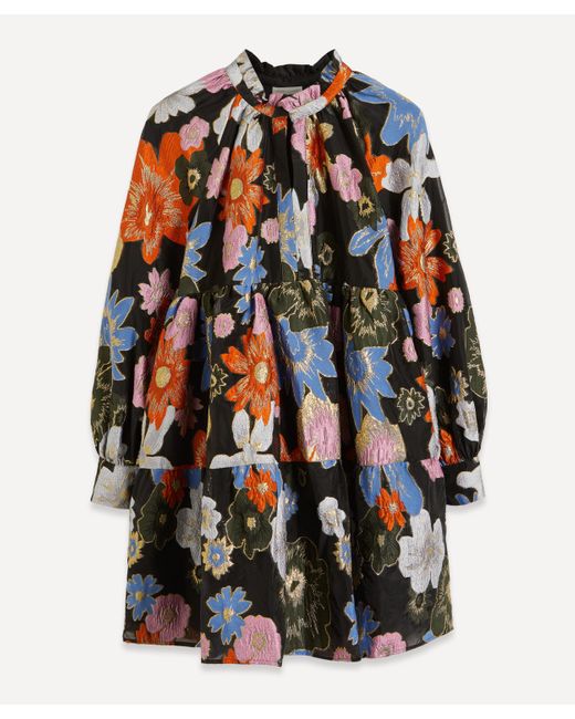 Stine Goya Multicolor Botanical Print Jasmine Mini-dress
