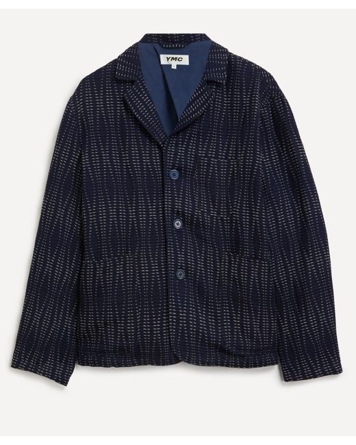 YMC Blue Mens Scuttlers Indigo Sashiko-stitched Jacket Xl for men