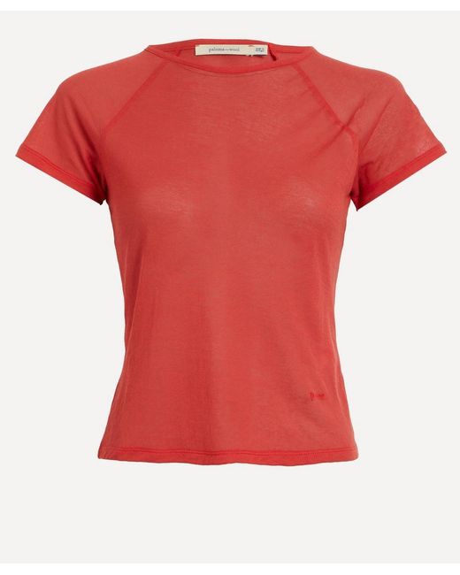 Paloma Wool Red Omu Sheer T-Shirt
