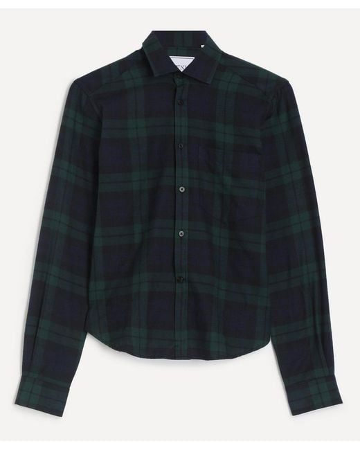 With Nothing Underneath Blue The Classic Fine Brushed Shirt