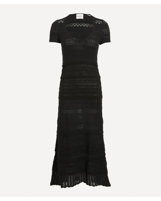 Isabel Marant Black Women's Jinny Crochet Cotton Dress 10
