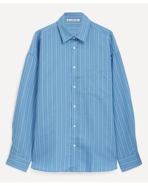 Acne Blue Button-Up Shirt for men