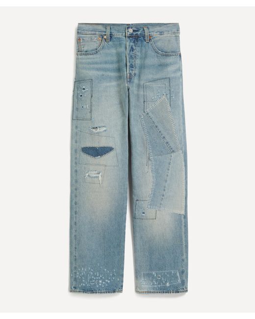 Levi's Blue Mens 501 Original Selvedge Jeans 33 32 for men