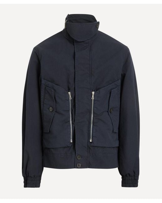 Dries Van Noten Blue Shell Jacket for men