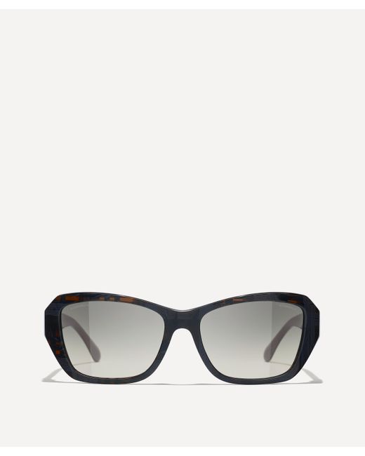 Chanel Black Women's Square Sunglasses One Size