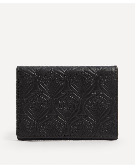 Liberty Black Women's Iphis Embossed Leather Travel Card Holder One Size
