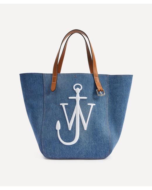 J.W. Anderson Blue Women's Denim Belt Tote Bag One Size
