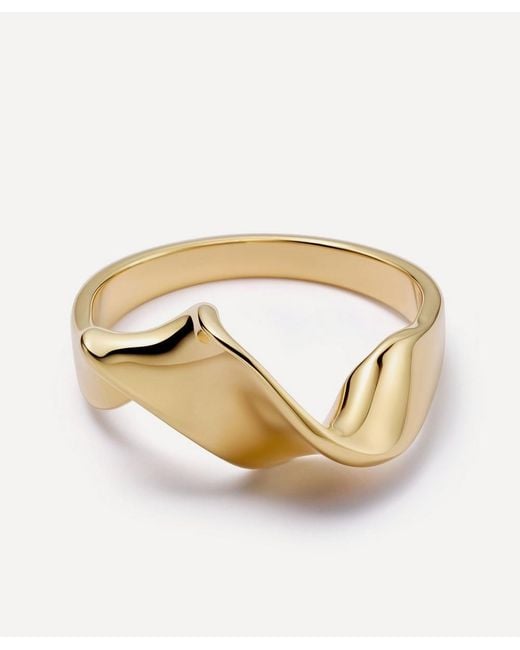 Astley Clarke Metallic 18Ct-Plated Vermeil Floe Ring