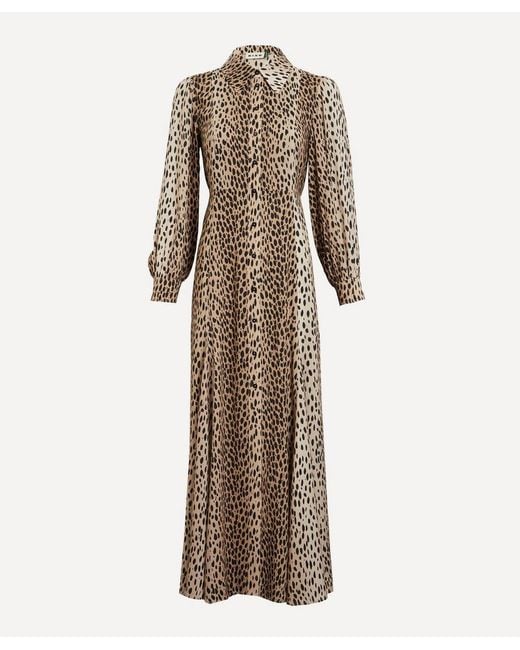 Rixo Natural Maddison Shirt-Dress