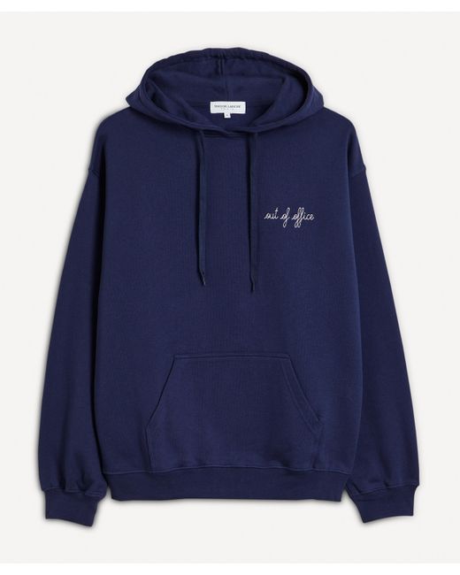 Maison Labiche Blue Mens Out Of Office Hoodie for men