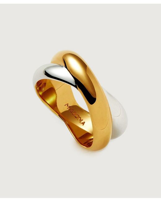 Missoma Metallic X Lucy Williams Mixed Metal Chunky Entwine Ring