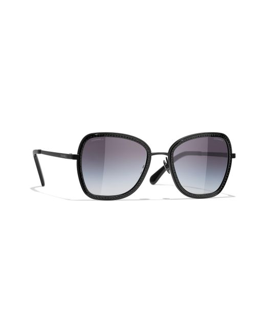 Chanel Blue Women's Butterfly Sunglasses