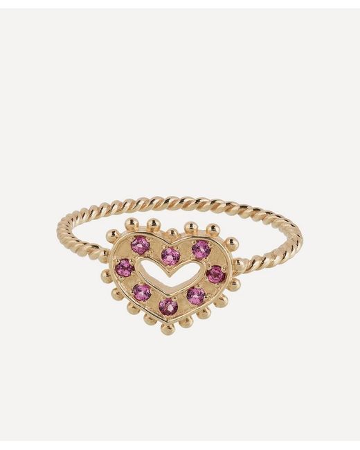 Anna + Nina White 14Ct Gilded Romance Ring