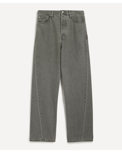 Totême  Gray Women's Twisted Seam Full-length Denim Jeans 27