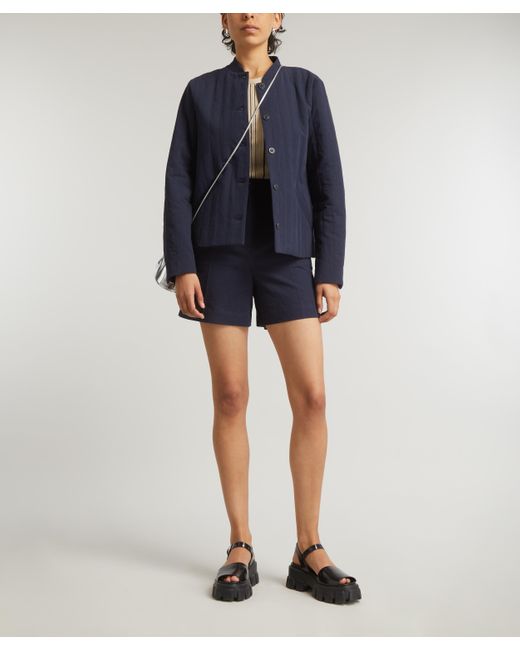 A.P.C. Blue A. P.c. Women's Aurore Quilted Jacket 6