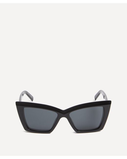 Saint Laurent Black Women's Cat-eye Sunglasses One Size
