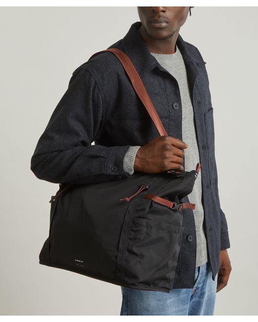 Sandqvist Black Mens River Hike Tote Bag One Size for men