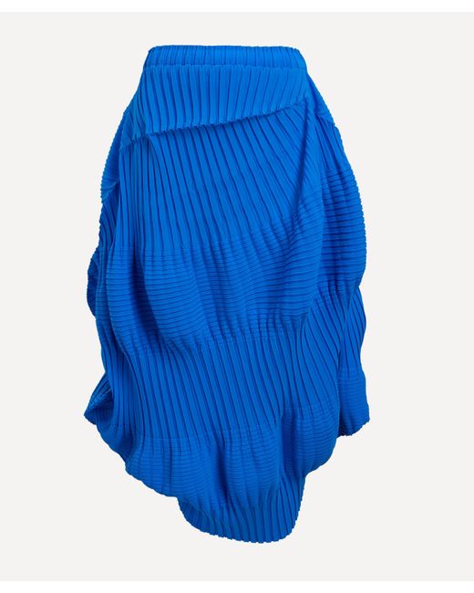 Issey Miyake Blue Women's Aerate Pleats Skirt 2