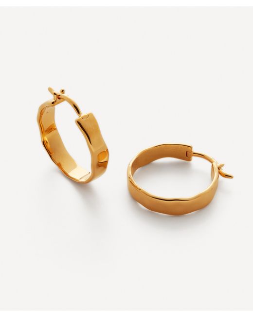 Monica Vinader 18ct Gold Plated Vermeil Silver Siren Muse Wave Small