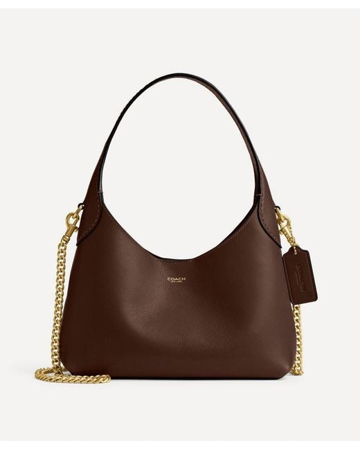 COACH Brown Brooklyn Leather Shoulder Bag 23