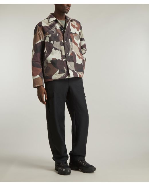 Norse Projects Brown Mens Pelle Camo Nylon Insulated Jacket for men