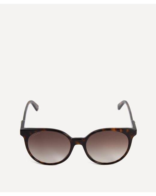 Gucci Brown Women's Round Sunglasses One Size