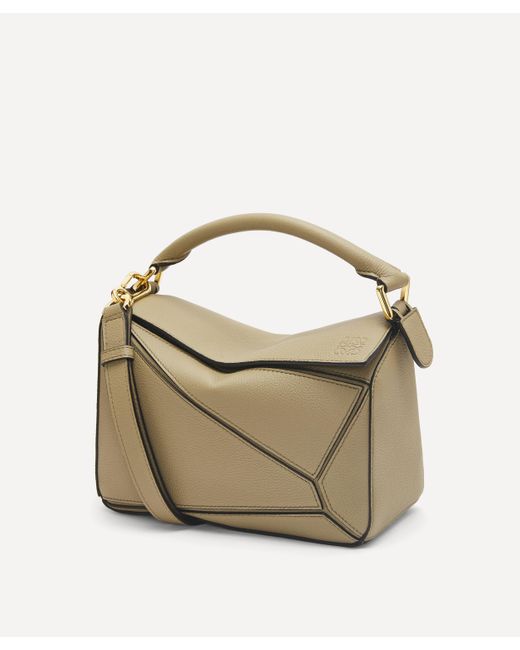 Loewe Metallic Small Puzzle Leather Shoulder Bag One Size