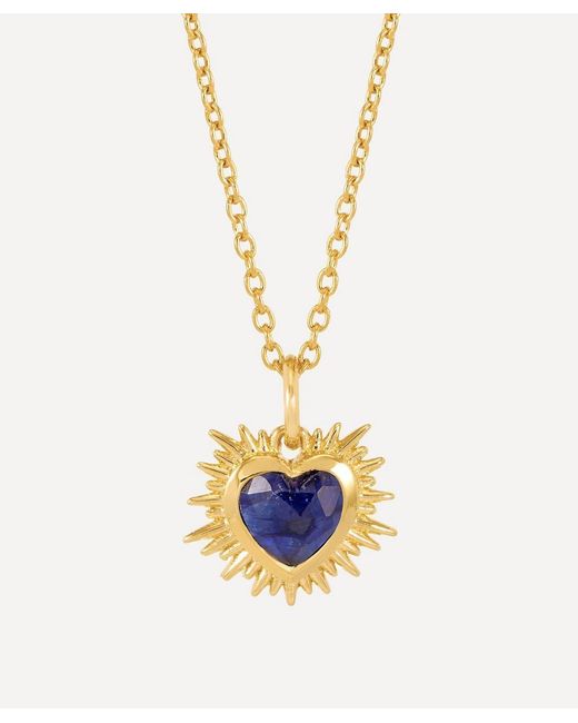 Rachel Jackson White 22Ct-Plated Electric Love September Birthstone Necklace