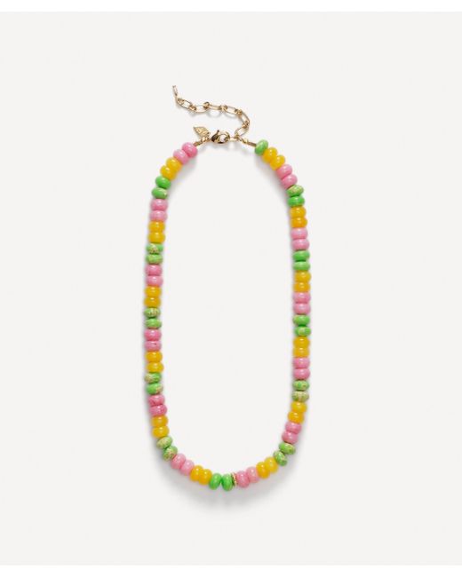 Anni Lu Multicolor 18ct Gold-plated Paradiso Bead Necklace