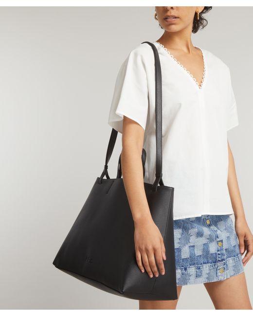 A.P.C. Black A. P.c. Women's Market Shopper Tote Bag One Size