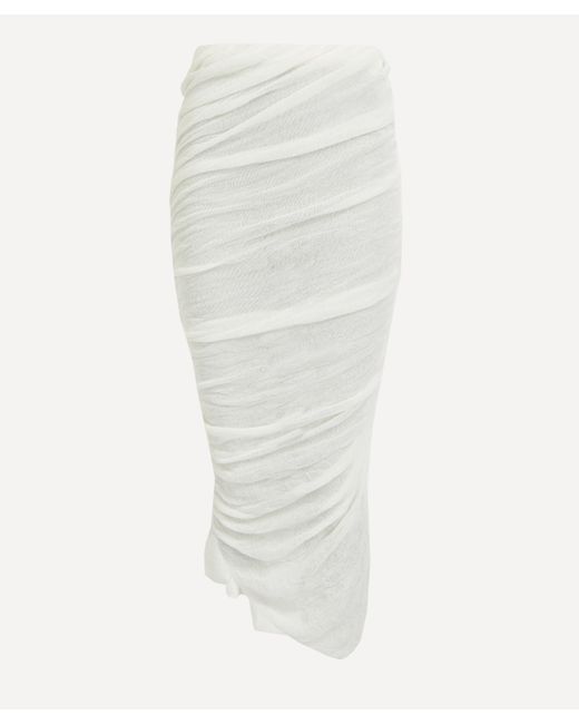 Issey Miyake White Women's Ambiguous Midi Skirt 2