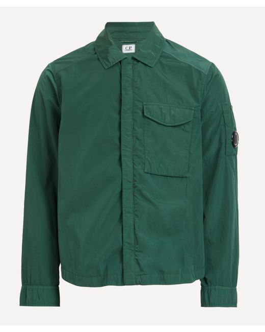 C P Company Green C. P. Company Mens Chrome-r Pocket Overshirt L for men