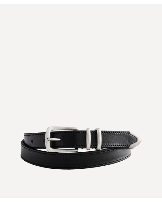 MOLEBO Black M2433 Leather Belt for men