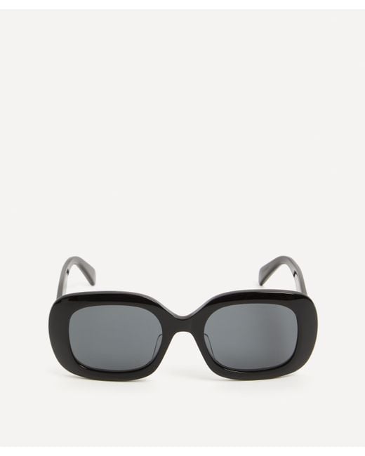 Céline Black Women's Triomphe Square Acetate Sunglasses One Size