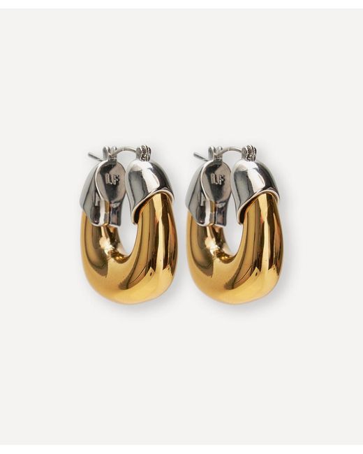 Lizzie Fortunato Metallic Plated Mixed Metal Organic Hoops